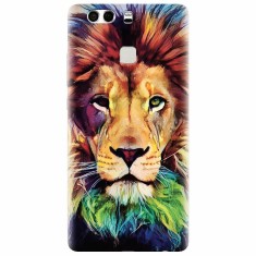 Husa silicon pentru Huawei P9 Plus, Colorfull Lion