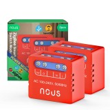 Set 2 relee SMART NOUS B5Z Zigbee,1 canal, monitorizare consum, control aplicatie, compatibil Alexa Google Assistan, protectie suprasarcina