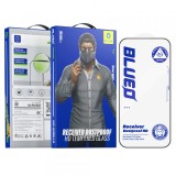 Folie de protectie Ecran Blueo Anti-Dust HD pentru Apple iPhone 12 / 12 Pro, Sticla Securizata, Full Glue, Neagra