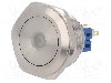 Intrerupator anti-vandalism, ON-ON, &amp;Oslash;30mm, ONPOW - GQ30-11ZD/G/12V/S foto