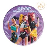 Set de 6 Farfurii Carton Tema K-POP Demon Hunters Lila, CMCLASS