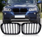Set Grile duble negru lucios BMW X3 F25 (2010-2014)