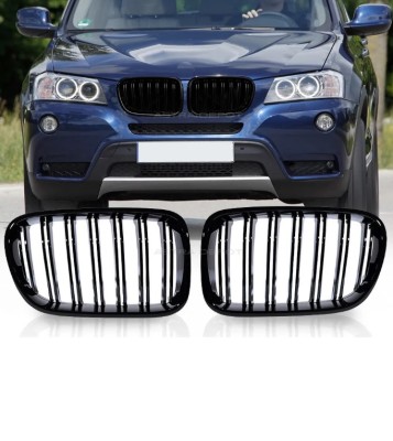 Set Grile duble negru lucios BMW X3 F25 (2010-2014) foto