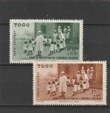 Togo , Colonii franceze 1942 - Omnibuse , Ajutorul pentru copii , serie 2 valori, dantelate , MNH , Mi.174-175, Militar, Nestampilat