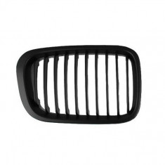 Grila masca radiator Bmw Seria 3 (E46), Sedan/Combi, 06.1998-09.2001, Fata, partea Dreapta, negru/negru, Aftermarket