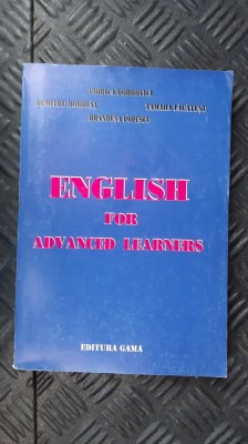 ENGLISH FOR ADVANCED LEARNERS V. DOBROVICI, D. DOROBAT, T. LACATUSU, B. POPESCU foto