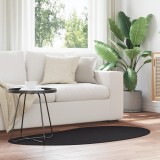 vidaXL Covor Negru 80 x 150 cm Poliester