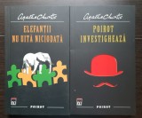 2 titluri AGATHA CHRISTIE: Elefanții nu uită niciodată * Poirot investighează
