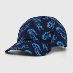 Lacoste șapcă de baseball din bumbac culoarea albastru marin, modelator