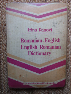 Romanian-English, English-Romanian dictionary - Irina Panovf foto