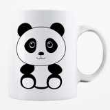 Cana alba personalizata &quot;Panda&quot;, INOVATIX&reg;. 330ml, Oem