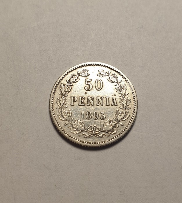 Finlanda 50 Pennia 1893