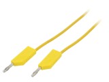 Cablu de măsurare Hirschmann 60VDC 30VAC 16A 2m cu soclu axial 4mm galben