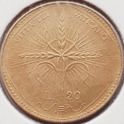 3115 Vatican 20 Lire 1968 Pavlvs VI (FAO) km 104 foto