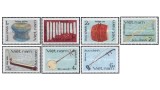 Vietnam 1985 - instrumente muzicale traditionale, serie neuzata