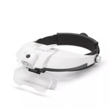 Lupa de cap cu iluminare 2x LED cu lentila dubla 1x 1.5x 2x 2.5x 3.5x HANDY