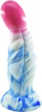 Cumpara ieftin Dildo No.5 Fantasy Beasts, Silicon Premium, Rosu/Albastru, 21.5 cm