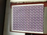 Coală 100 timbre Adolf supratipar