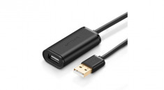 UGREEN US121 cablu prelungitor USB 2.0 activ, 15 m (negru) foto