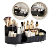 Cumpara ieftin Organizator cosmetice si pensule machiaj, negru
