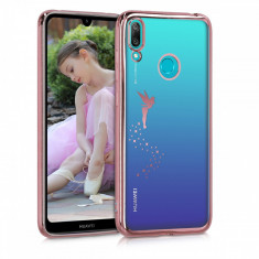 Husa pentru Huawei Y7 (2019) / Y7 Prime (2019), Silicon, Rose Gold, 51006.01 foto