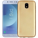 Husa huawei y6 ii i-zore carbon fiber auriu, Flippy