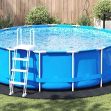 Foaie de Fundament pentru Piscină Neagră &Oslash;428 cm de la , fabricată nepăvălită și rotundă.
