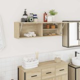 vidaXL Dulap perete baie, stejar sonoma, 100x25x30 cm, lemn prelucrat