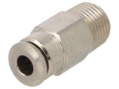 Racord Push-In 0-30 Bar Alamă Nichelată 1/8&amp;quot; foto