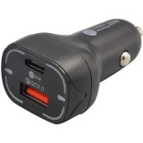 Cumpara ieftin Incarcator Priza Auto PD 20W cu Doua Porturi Usb Standard A, Usb C si Cablu Usb Lightning LDO-R30