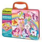 Cumpara ieftin Set creativ cu vopsele pentru geam si vitralii, 4M, Unicorni