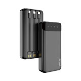 Powerbank Incapator Dudao Cu 3 Cabluri Incorporate 20000mAh USB Type C + Micro USB + Lightning Black (Dudao K6Pro +) K6PRO+-BLACK