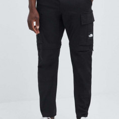 The North Face pantaloni barbati, culoarea negru, cu fason cargo, NF0A87CTJK31