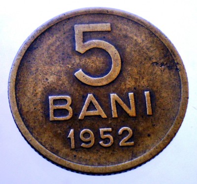 7.113 ROMANIA RPR 5 BANI 1952 foto
