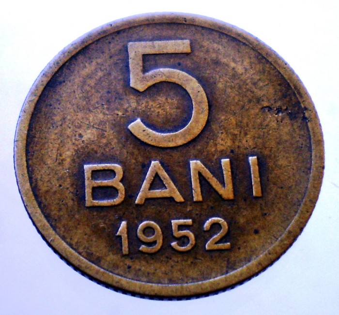 7.113 ROMANIA RPR 5 BANI 1952