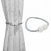 Bratara Magnetica Perdele Draperii AVEX PEARLS Gri, Prindere tip Perla, 50 cm