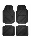 Covorase auto universale, 4 buc din cauciuc durabil, Negru