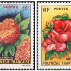 Polinezia Franceza 1962 - Flori, serie neuzata
