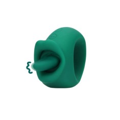 Stimulator clitoris LOVELINE Licking and Vibrating Clitoral Stimulator, cu funcție de simulare sex oral, 20 funcții de vibrație, verde