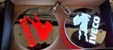 Lampa Oglinda LED Pablo - Logo IVECO, 24V, Cromata, Montaj Lateral Stanga/Dreapta - Set 2 Bucati