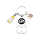 Cadou de Ziua Tatălui pentru Tată, Cadou Ziua Tatălui, Cadou pentru Tată, Cel mai bun cadou pentru Tată, Inel cheie cu deschizător de sticle pentru Ta