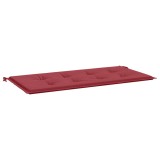 Cumpara ieftin Perna de banca de gradina, rosu, 120x50x3 cm, textil oxford