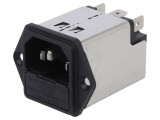 Conector Alimentare AC 2A 250VAC IEC 60320