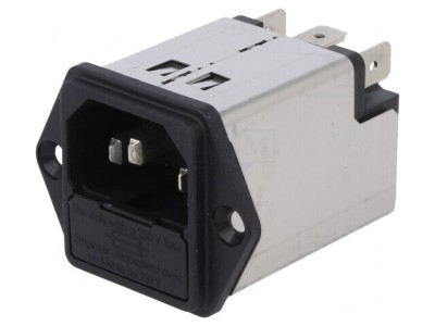 Conector Alimentare AC 2A 250VAC IEC 60320 foto