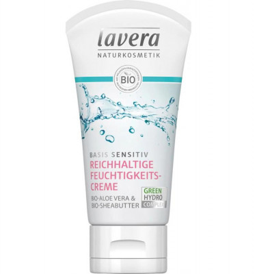 Crema Hidratanta cu Aloe Vera si Unt de Shea Basis Sensitiv Bio 50 mililitri Lavera foto