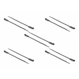 Set 10 buc bride L 270 x W 4.8 mm cu eticheta Negru, Delock 18961