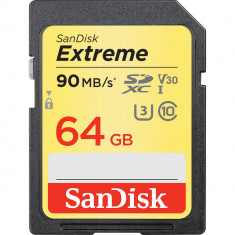 Card Memorie Extreme SDXC Card 64GB 90MB/s V30 UHS-I U3 foto
