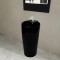 Chiuvetă baie suport, orificiu robinet/preaplin,rotund,ceramică,negru 141943