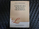 Literatura Romana Moderna - Ovid Densusianu, Editura Eminescu, 1984, 433 pagini, Romana