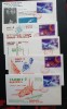 URSS-cosmos--lot 5 plicuri-FDC- circulate, Stampilat